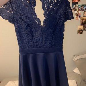 Navy Blue Dillard’s Dress